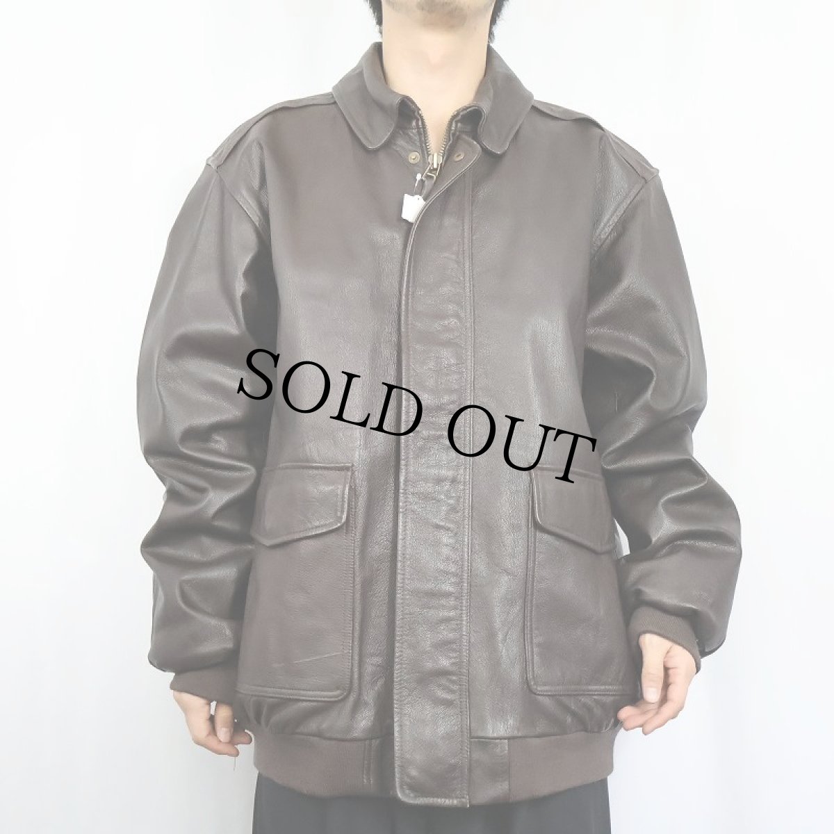 画像3: L.L.Bean USA製 "A-2 TYPE" レザーフライトジャケット XL (3)