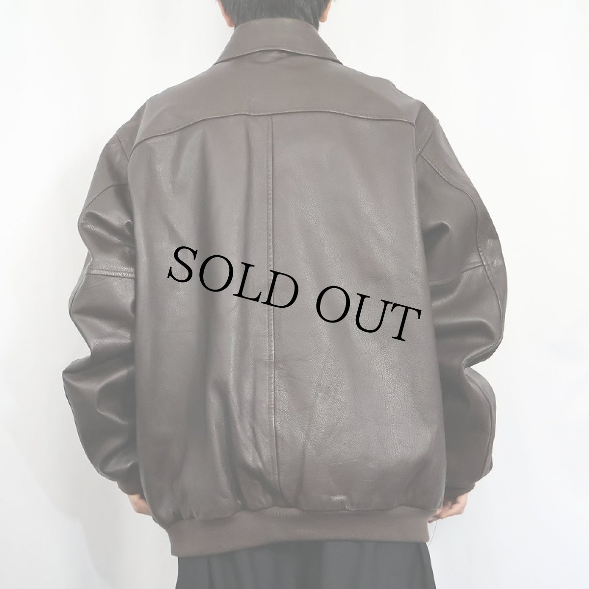 画像4: L.L.Bean USA製 "A-2 TYPE" レザーフライトジャケット XL (4)