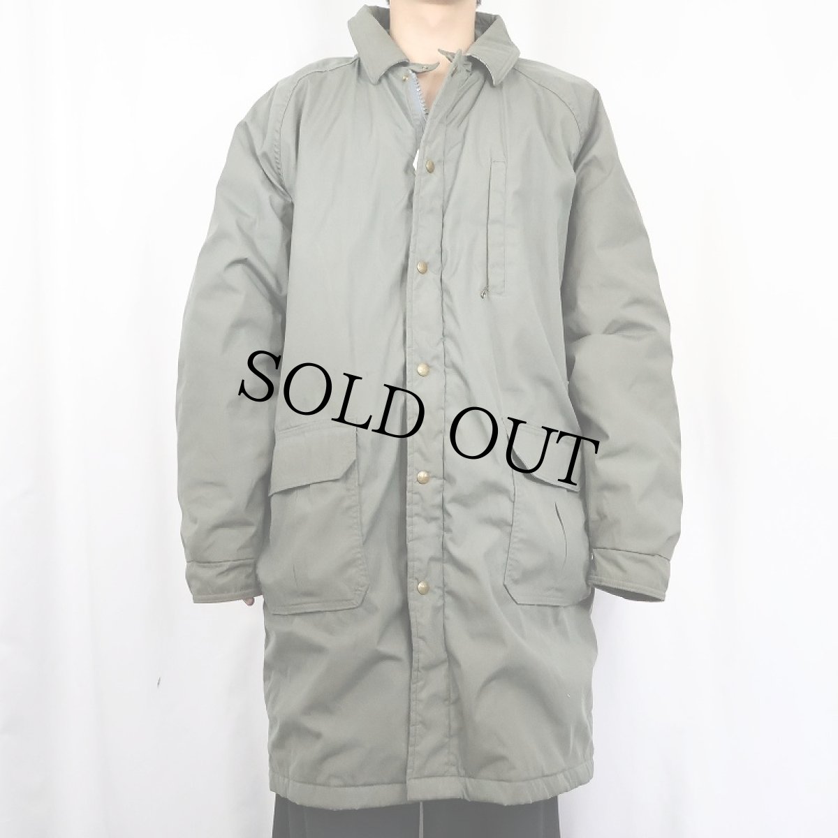 画像2: 80's L.L.Bean USA製 ストームコート KHAKI XL (2)