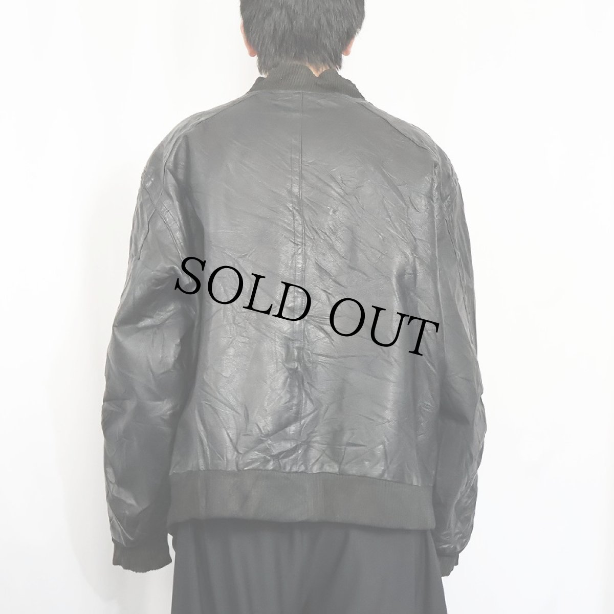 画像3: 80〜90's FUNCTION レザージャケット BLACK (3)