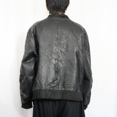 画像3: 80〜90's FUNCTION レザージャケット BLACK (3)