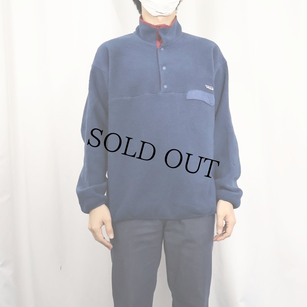 画像2: 90's Patagonia USA製 スナップT NAVY L (2)