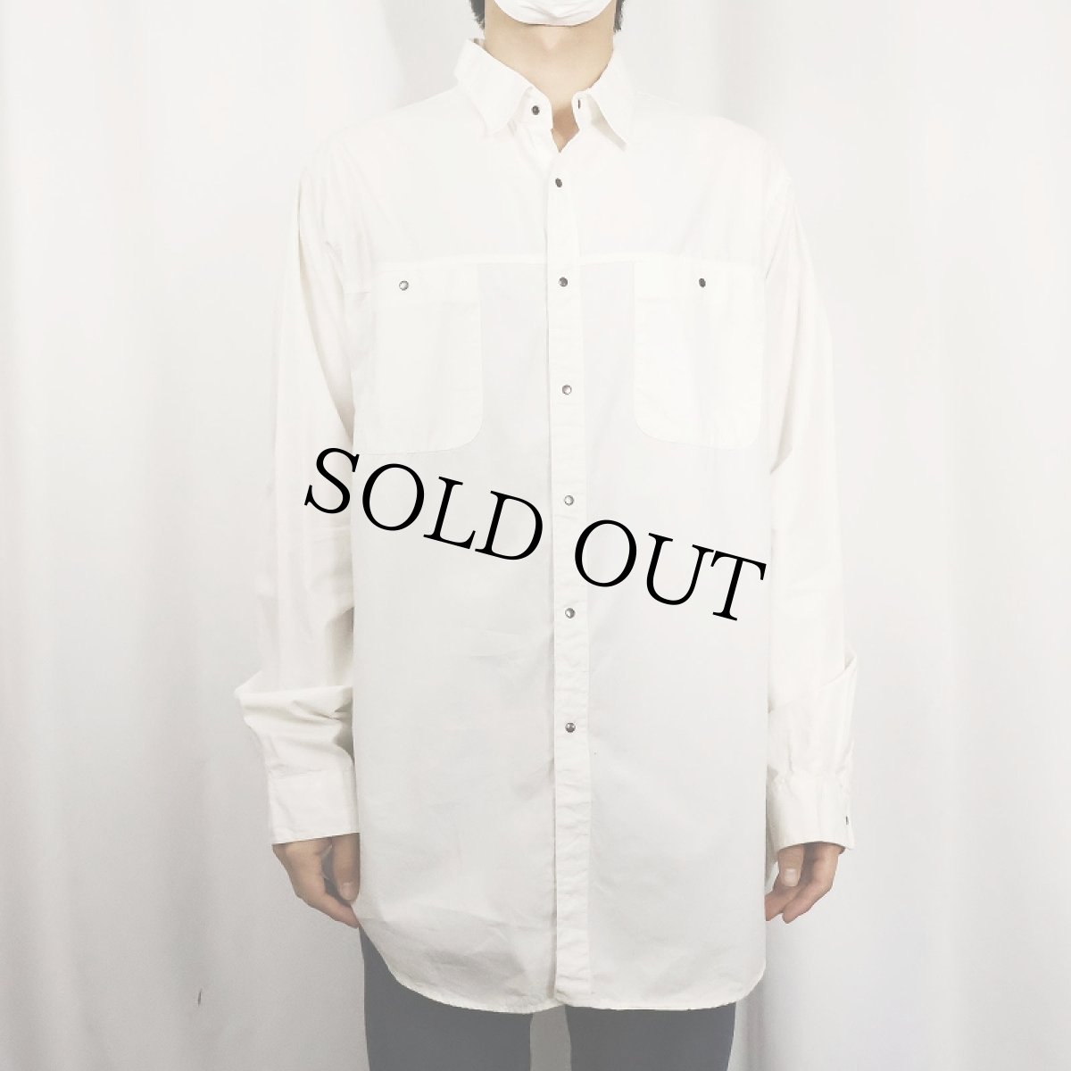 画像3: 80〜90's Patagonia フルスナップ コットンシャツ XL (3)