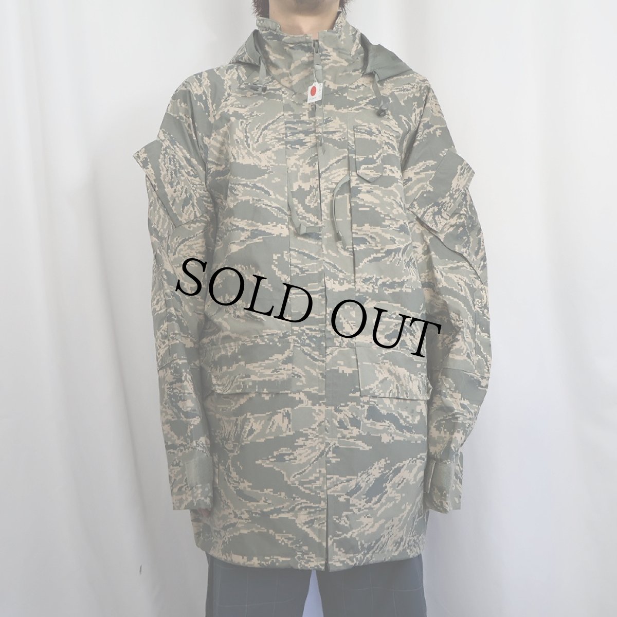 画像2: 2000's USAF タイガー ストライプカモ GEN3 GORE-TEXパーカー LARGE-LONG (2)