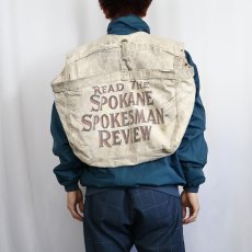 画像3: VINTAGE "READ THE SPOKANE SPOKESMAN REVIEW " ニュースペーパーバッグベスト (3)