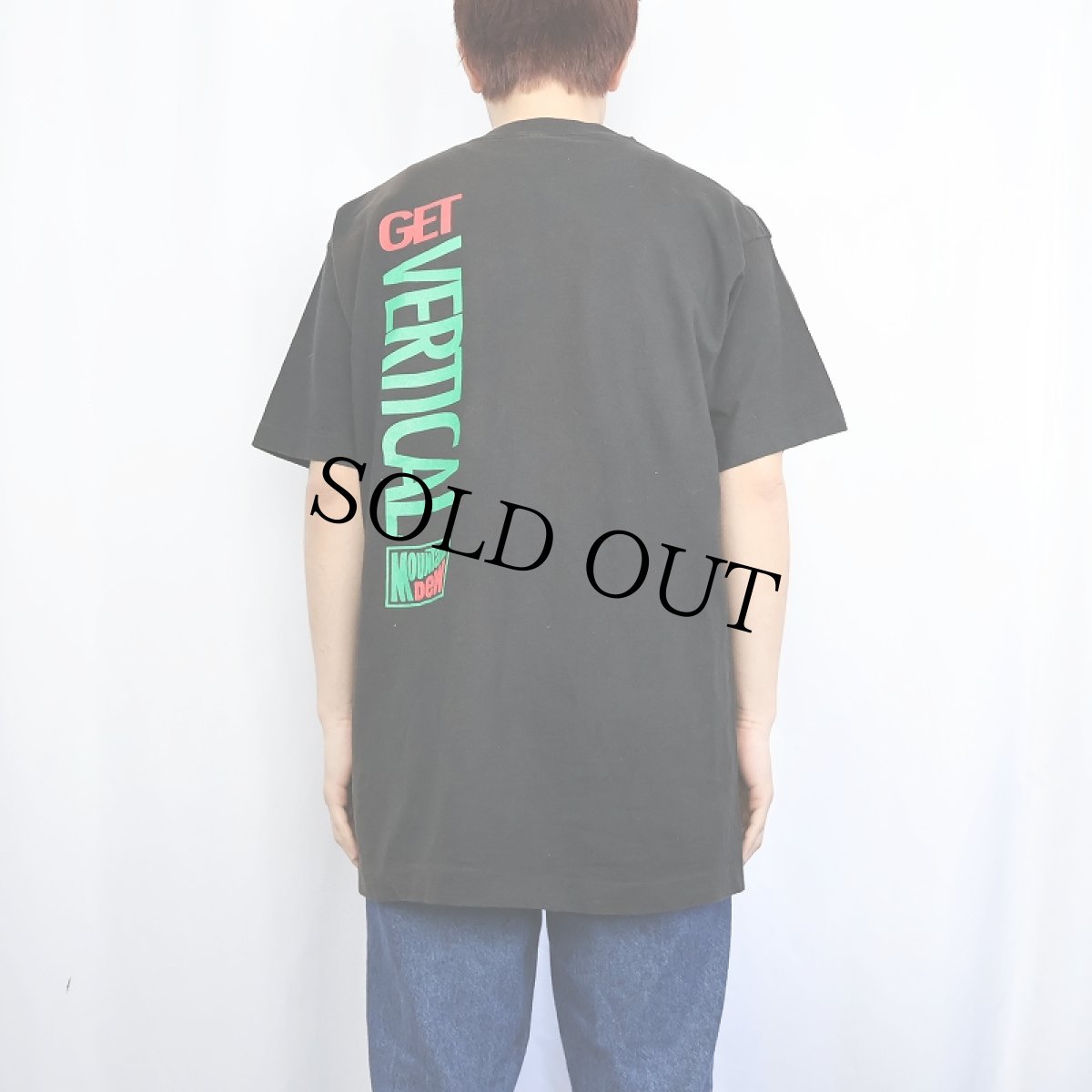 画像3: 90's MOUNTAIN DEW USA製 "GET VERTICAL" 飲料メーカープリントTシャツ BLACK L (3)
