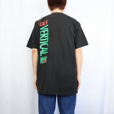 画像3: 90's MOUNTAIN DEW USA製 "GET VERTICAL" 飲料メーカープリントTシャツ BLACK L (3)