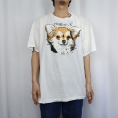 画像2: 90's "CHIHUAHUA" 犬プリントTシャツ XXL (2)