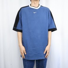 画像2: NIKE サイドライン ロゴ刺繍 ラグランTシャツ M (2)