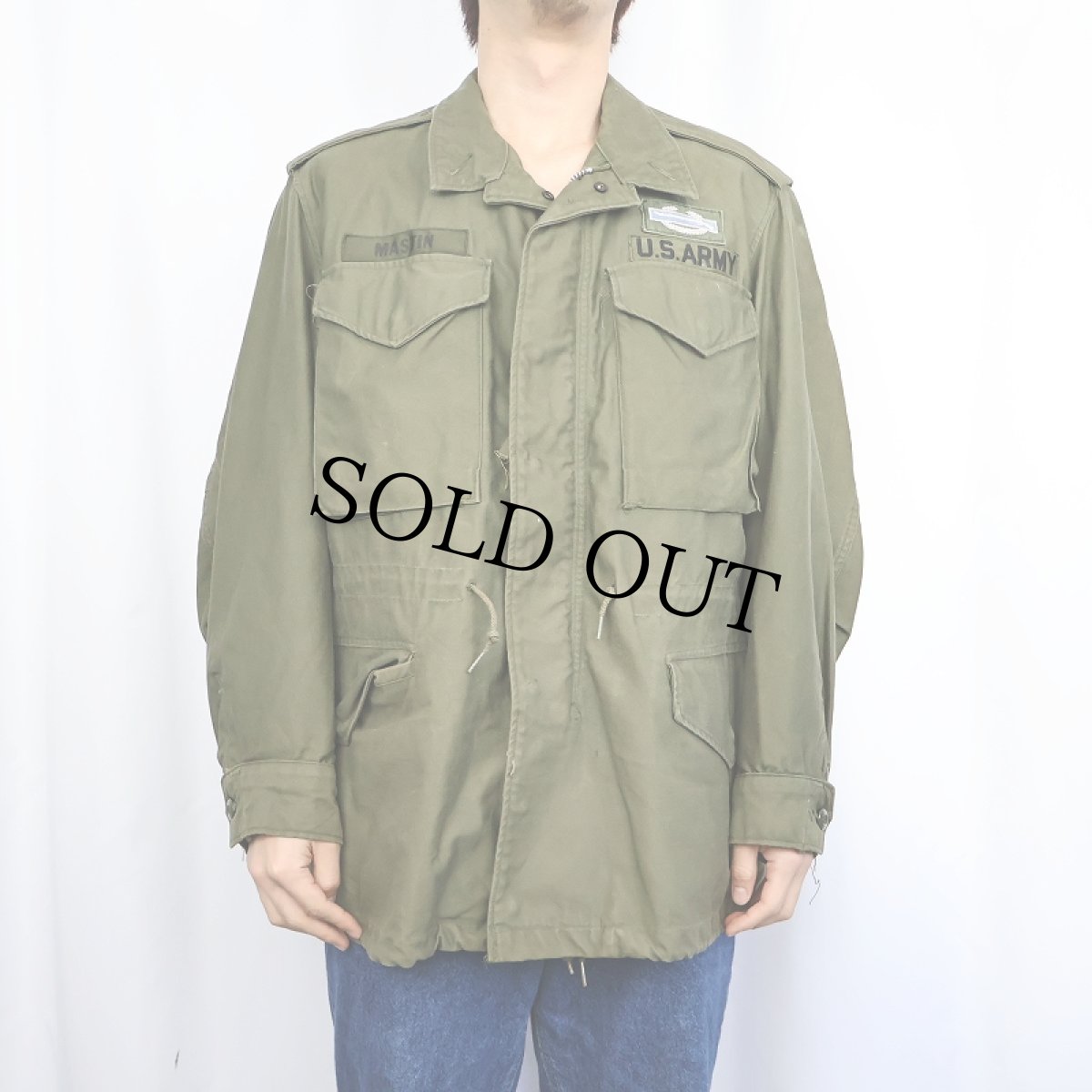 画像2: 60's U.S.ARMY M-51 フィールドジャケット SHORT MEDIUM (2)