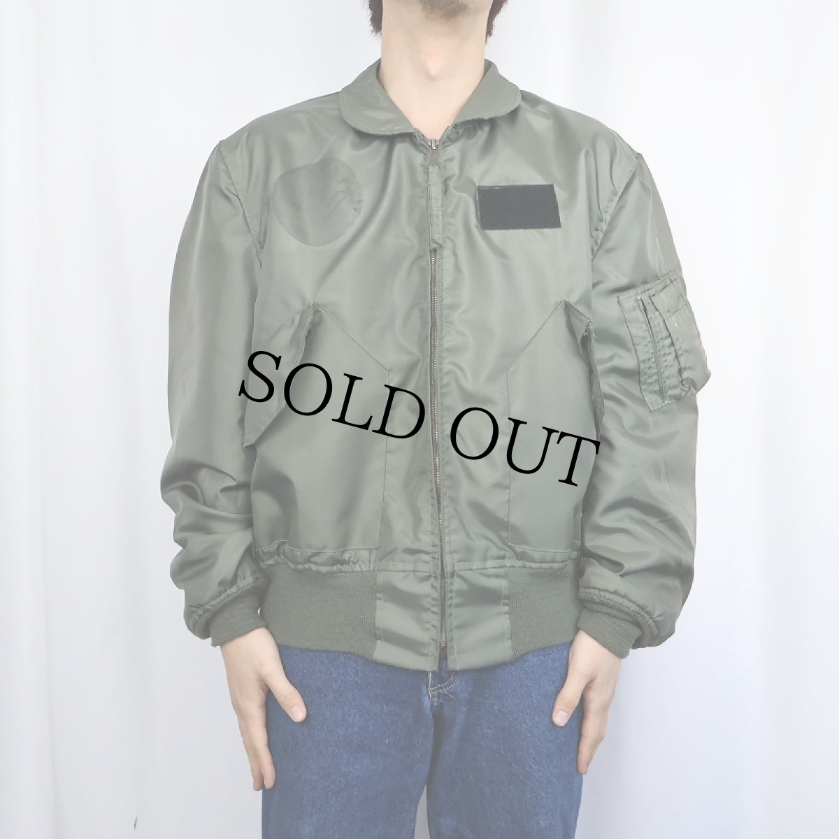 画像2: 80's U.S.AIR FORCE CWU-36/P "TYPE B" フライトジャケット LARGE (2)