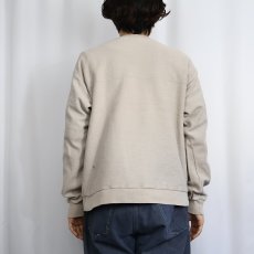 画像3: 90's Patagonia 前V 鹿の子 無地スウェット L (3)