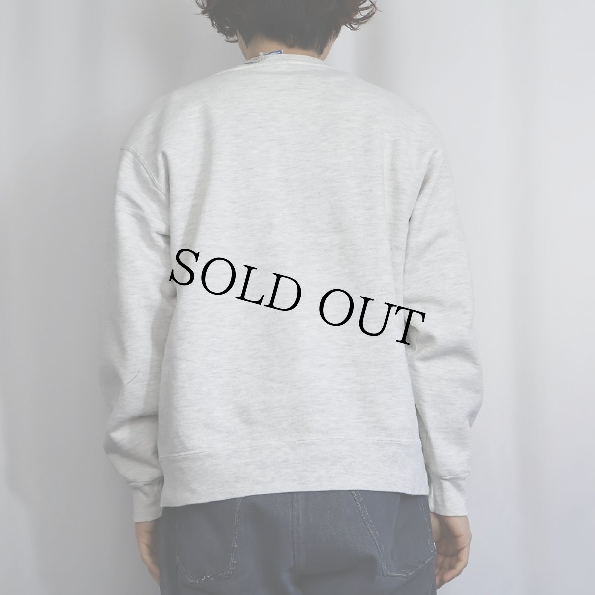 画像3: 80〜90's Champion USA製 青刺繍タグ 後期 前V "CAL STATE STANISLAUS" プリントスウェット XL (3)