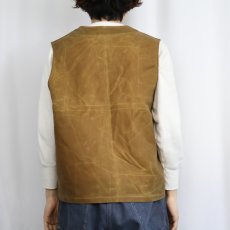 画像4: FILSON USA製 オイルドハンティングベスト SIZE44 (4)