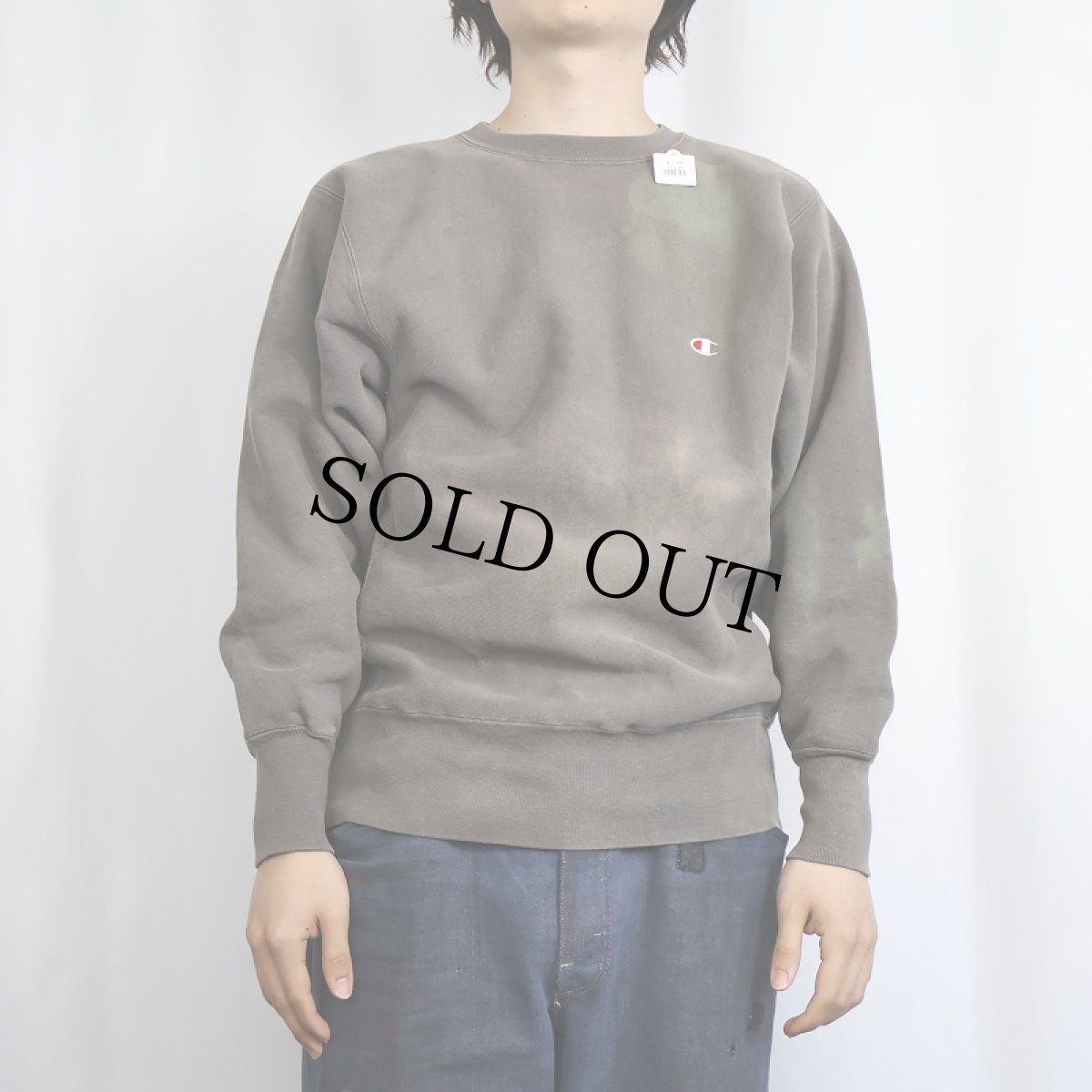 画像2: 90's Champion REVERSE WEAVE 目付き スウェット (2)