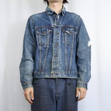 画像2: 60〜70's LEVI'S 70505 BIGE デニムジャケット  (2)