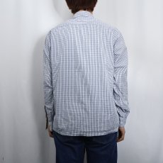 画像3: 60's Hathaway チェック柄 コットンオープンカラーシャツ M (3)