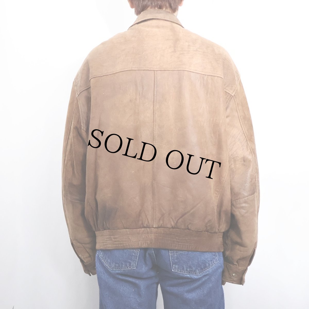 画像3: 90's BANANA REPUBLIC レザージャケット SIZE42 (3)