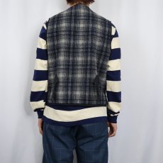 画像3: 80's L.L.Bean USA製 チェック柄 ウールベスト M (3)