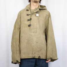 画像2: 40's U.S.NAVY デッキレインパーカー  (2)