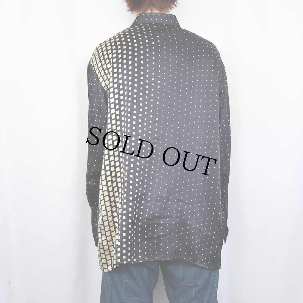 画像4: Genelli 総柄 シルクシャツ L (4)