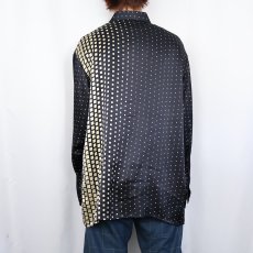 画像4: Genelli 総柄 シルクシャツ L (4)