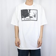 画像3: 90's te wheke イラストプリントTシャツ XXL  (3)