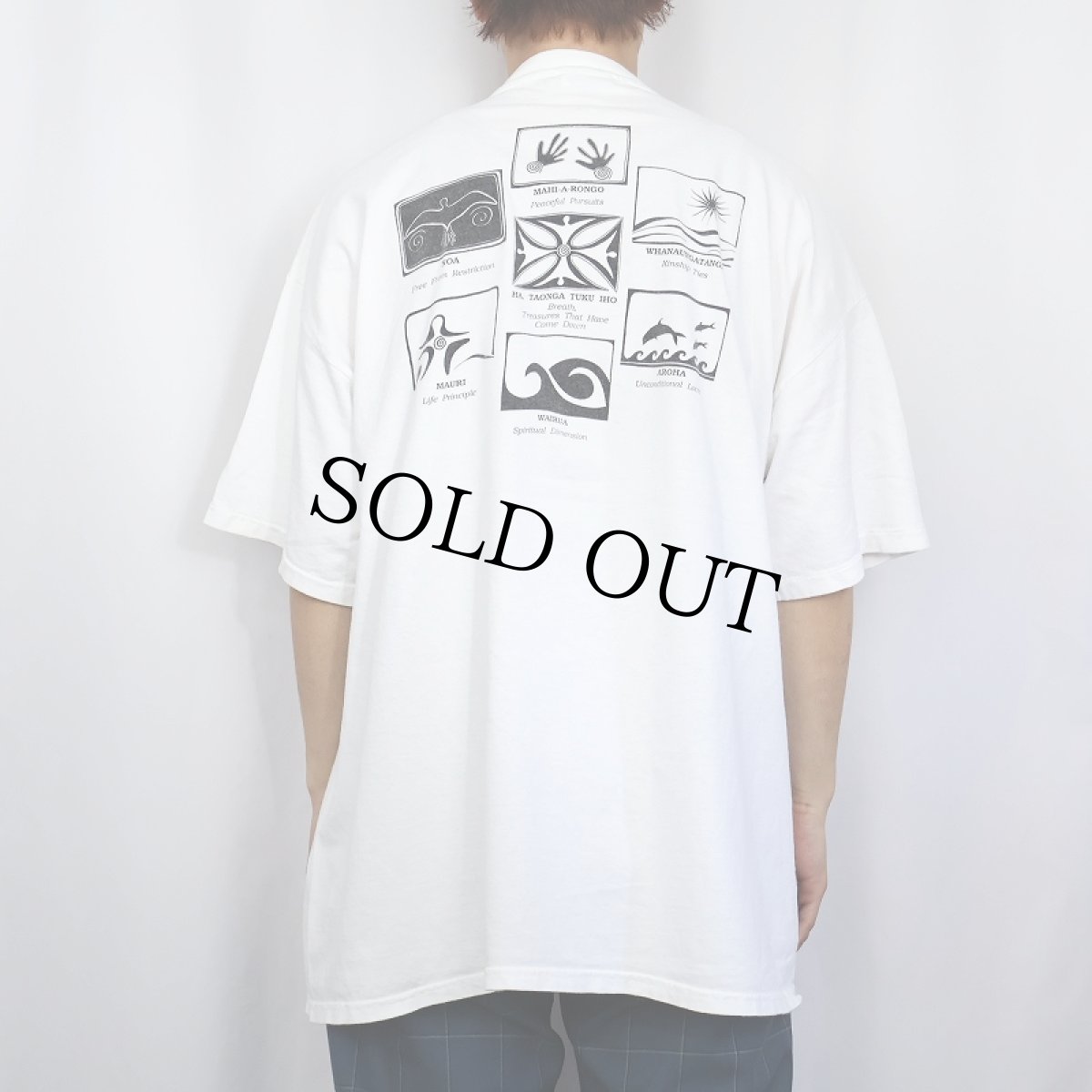 画像4: 90's te wheke イラストプリントTシャツ XXL (4)