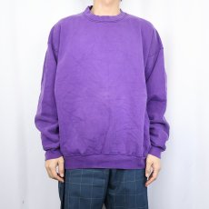 画像2: 90's FRUIT OF THE LOOM USA製 無地スウェット XXL (2)