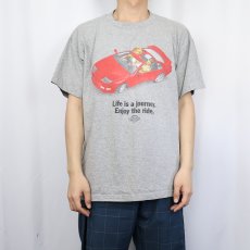 画像2: 90's NISSAN by STANLEY DESANTIS "Life is a journey. Enjoy the ride." 自動車メーカープリントTシャツ L (2)