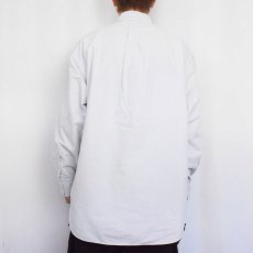 画像3: Ralph Lauren "BIG SHIRT" ストライプ柄 ロゴ刺繍 コットンボタンダウンシャツ L (3)