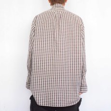 画像3: Ralph Lauren "BIG SHIRT" チェック柄 ロゴ刺繍 コットンボタンダウンシャツ M (3)