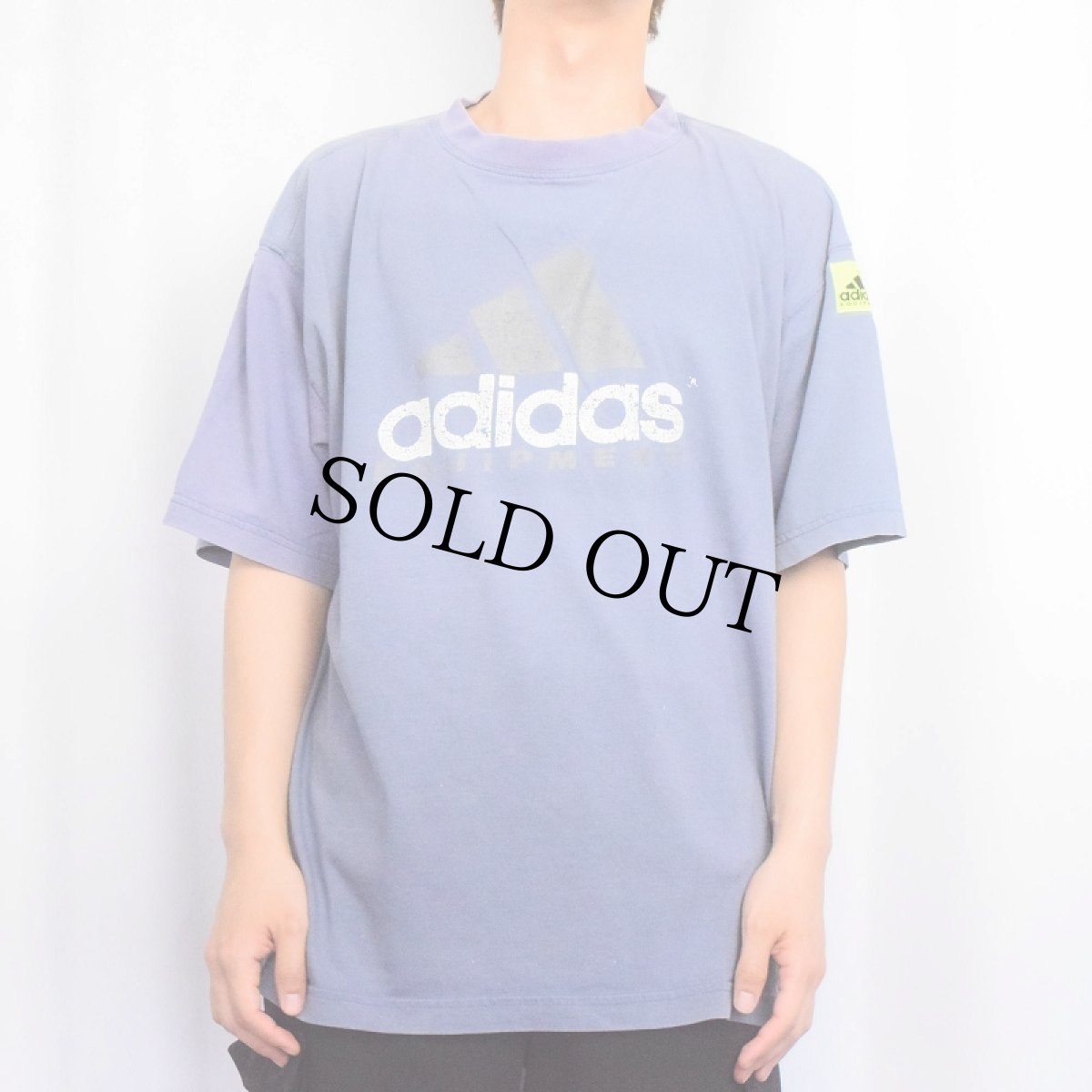 画像2: 90's adidas EQUIPMENT ロゴプリントTシャツ L (2)