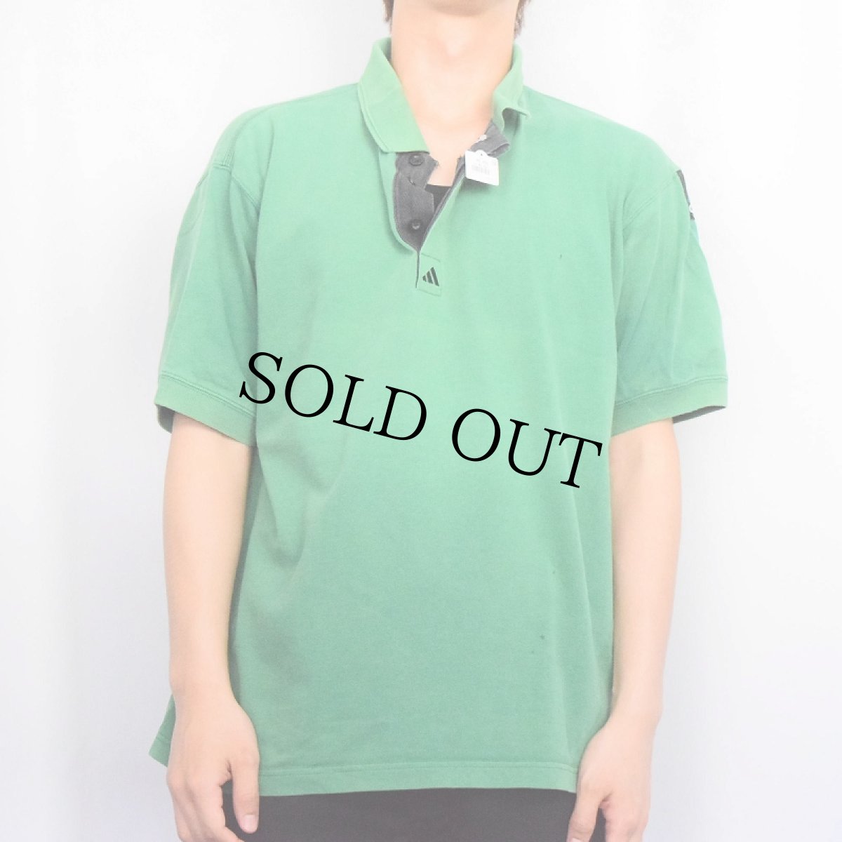 画像2: 90's adidas EQUIPMENT ロゴパッチ付き ポロシャツ M (2)
