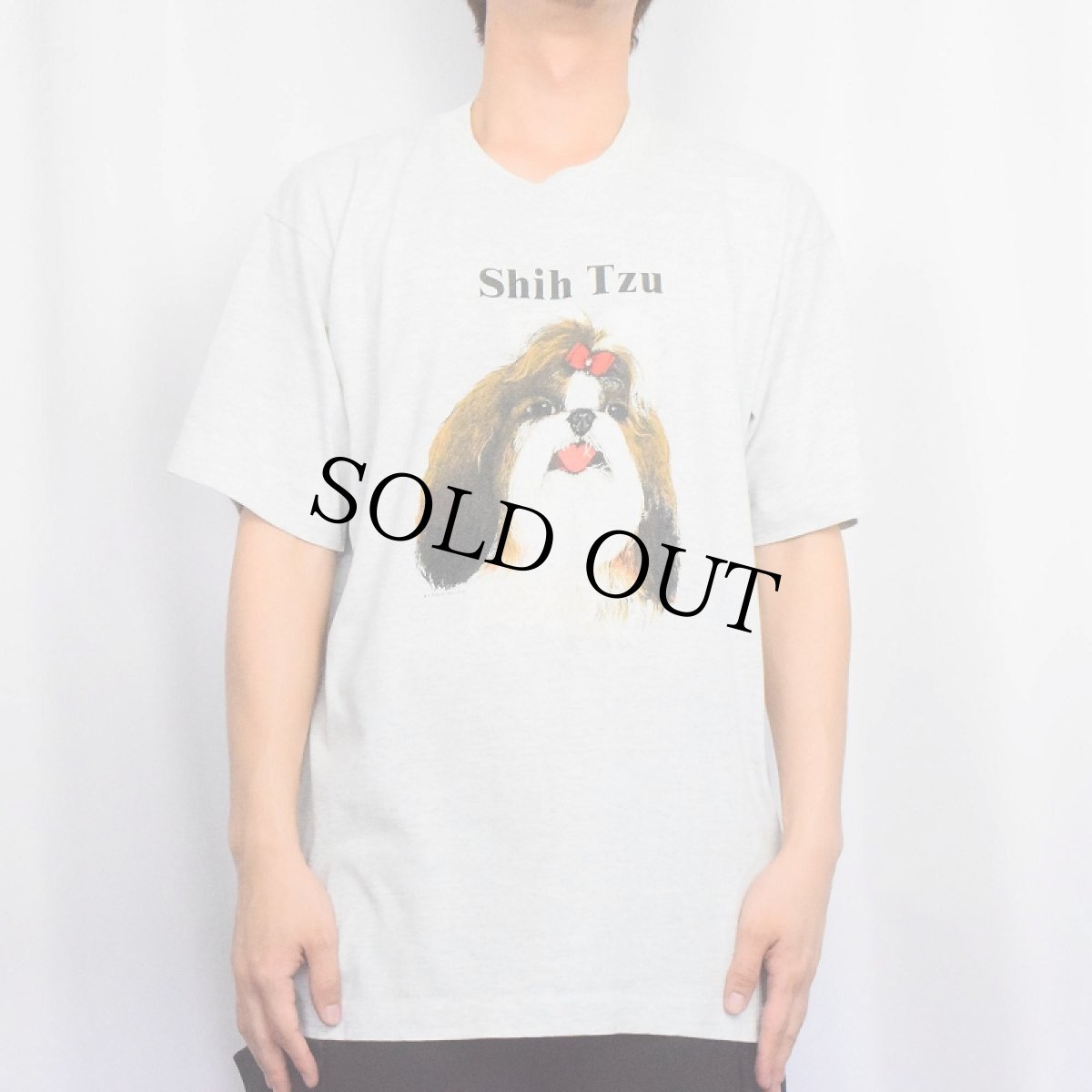 画像2: 90's USA製 "Shih Tzu" 犬プリントTシャツ XL (2)