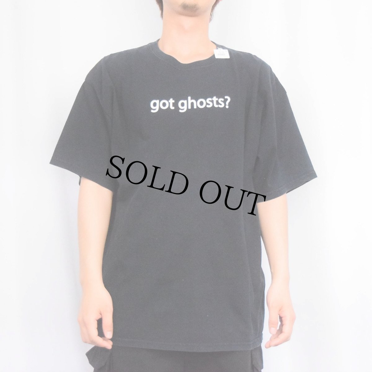 画像3: "got ghosts?" パロディプリントTシャツ BLACK XL (3)
