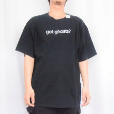画像3: "got ghosts?" パロディプリントTシャツ BLACK XL (3)