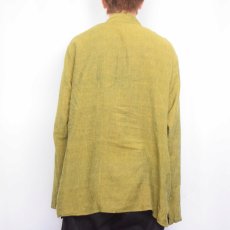 画像3: NEPAL製 マオカラー コットンデザインシャツ XL (3)