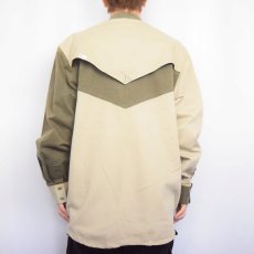 画像4: 80's〜 Gil Adam USA製 クレイジーパターン デザイン コットンウエスタンシャツ XXL (4)