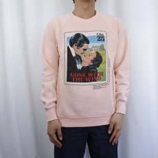 画像2: 90's GONE WITH THE WIND USA製 映画プリントラグランスウェット L (2)