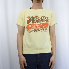 画像2: 60's〜 "Available KOX 7395" 染み込みプリント 半袖ラグランスウェット (2)