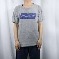 画像2: 80's Champion トリコタグ USA製 "NORTON" プリントTシャツ L (2)
