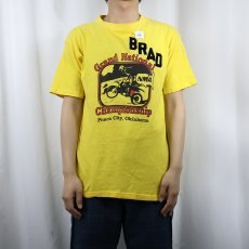 画像3: 70〜80's westwood USA製 "Grand National Championship" フロッキープリントTシャツ L (3)
