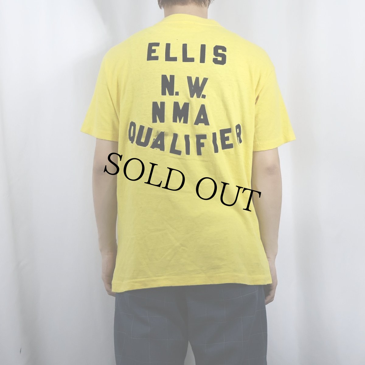 画像4: 70〜80's westwood USA製 "Grand National Championship" フロッキープリントTシャツ L (4)