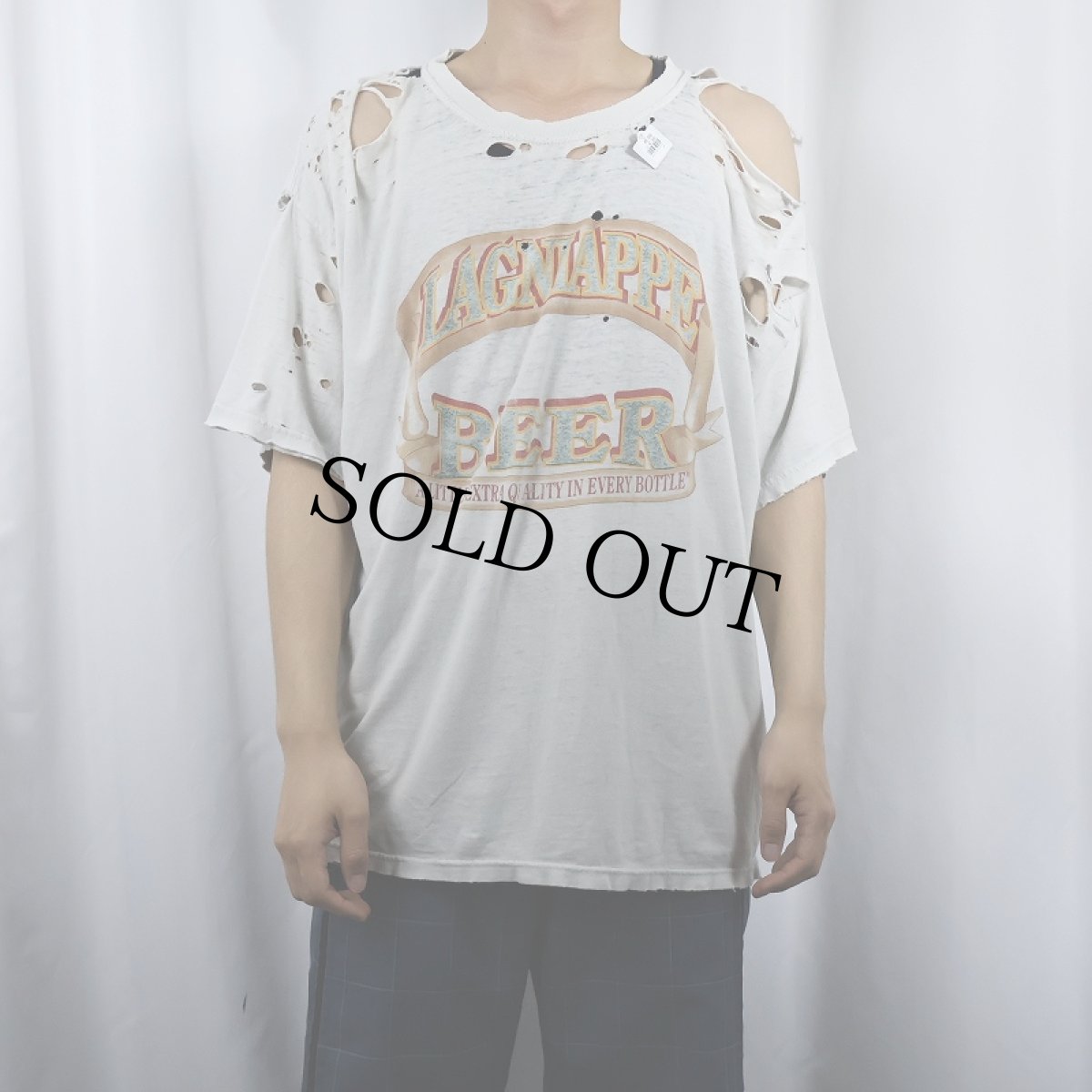 画像2: LAGNIAPPE BEER ビールメーカープリントTシャツ XL (2)