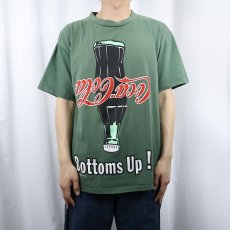 画像3: 90's Coca-Cola USA製 "Bottoms Up!" 飲料メーカープリントTシャツ L (3)