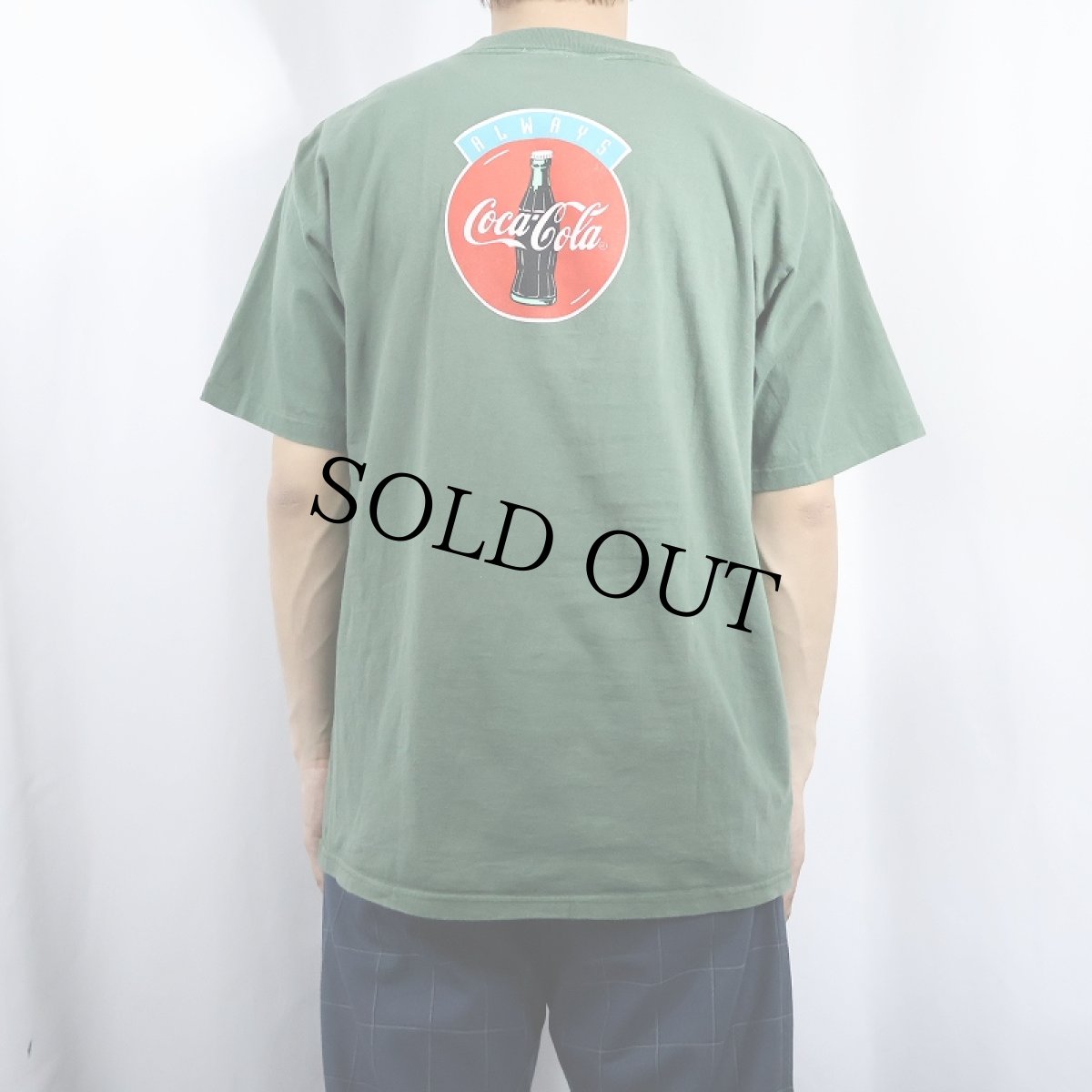 画像4: 90's Coca-Cola USA製 "Bottoms Up!" 飲料メーカープリントTシャツ L (4)