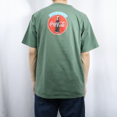 画像4: 90's Coca-Cola USA製 "Bottoms Up!" 飲料メーカープリントTシャツ L (4)