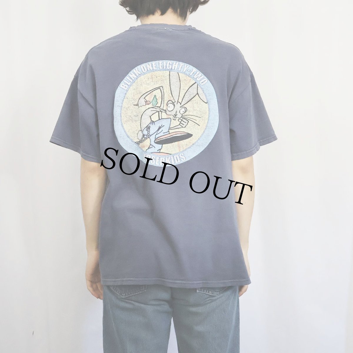画像4: 90's blink-182 "LOSERKIDS" ポップパンクバンドプリントTシャツ NAVY L (4)