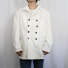 画像4: 90's POLO Ralph Lauren USA製 ダブルブレスト コットンテーラードジャケット XL (4)